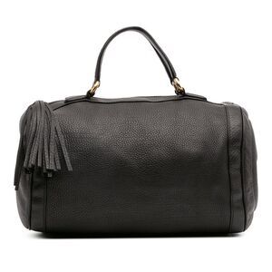 Gucci Medium Pebbled Calfskin Soho Boston Bag